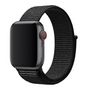 Sport Loop nylon bandje - Zwart - Geschikt voor Apple Watch 38mm / 40mm / 41mm / 42mm