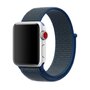 Sport Loop nylon bandje - Donkerblauw - Geschikt voor Apple Watch 44mm / 45mm&nbsp;/ 46mm / 49mm