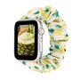 Elastisch scrunchie nylon bandje - Ananasprint - Geschikt voor Apple Watch 38mm / 40mm / 41mm / 42mm