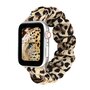 Elastisch scrunchie nylon bandje - Panterprint - Geschikt voor Apple Watch 38mm / 40mm / 41mm / 42mm