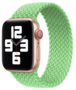 Braided Solo Loop nylon bandje - Maat: M - Lichtgroen - Geschikt voor Apple Watch 38mm / 40mm / 41mm