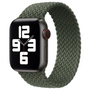 Braided Solo Loop nylon bandje - Maat: S - Groen - Geschikt voor Apple Watch 44mm / 45mm&nbsp;/ 46mm / 49mm