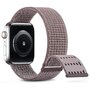 Nylon sport loop band - Paars - Extra sterke klittenbandsluiting - Geschikt voor Apple Watch 42mm / 44mm / 45mm / 49mm