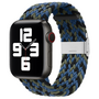 Braided nylon bandje - Multicolor Dark - Geschikt voor Apple Watch 38mm / 40mm / 41mm / 42mm