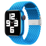 Braided nylon bandje - Lichtblauw - Geschikt voor Apple Watch 38mm / 40mm / 41mm / 42mm