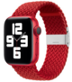 Braided nylon bandje - Rood - Geschikt voor Apple Watch 44mm / 45mm&nbsp;/ 46mm / 49mm