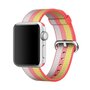 Nylon bandje - Rood / Geel - Geschikt voor Apple Watch 44mm / 45mm&nbsp;/ 46mm / 49mm