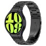 Stalen band met aansluitknop  - Zwart - Samsung Galaxy Watch 6 - 40mm &amp; 44mm