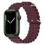 Ocean bandje - Wijnrood - Geschikt voor Apple Watch 38mm / 40mm / 41mm / 42mm