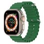 Ocean bandje - Groen - Geschikt voor Apple Watch 44mm / 45mm&nbsp;/ 46mm / 49mm