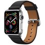 Classic lederen bandje - Zwart - Geschikt voor Apple Watch 38mm / 40mm / 41mm / 42mm