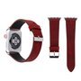 Dot Pattern Leren bandje - Rood - Geschikt voor Apple Watch 38mm / 40mm / 41mm / 42mm