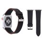 Dot Pattern Leren bandje - Zwart - Geschikt voor Apple Watch 38mm / 40mm / 41mm / 42mm