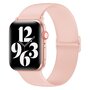 Elastische Solo Loop bandje - Roze - Geschikt voor Apple Watch 38mm / 40mm / 41mm / 42mm