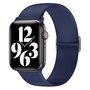 Elastische Solo Loop bandje - Donkerblauw - Geschikt voor Apple Watch 38mm / 40mm / 41mm / 42mm