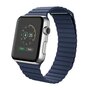 PU Leather Loop bandje - Blauw - Geschikt voor Apple Watch 38mm / 40mm / 41mm / 42mm