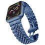 Metalen schakelband - Blauw - Geschikt voor Apple watch 38mm / 40mm / 41mm / 42mm