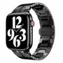 Stalen schakelband - Zwart - Geschikt voor Apple watch 38mm / 40mm / 41mm / 42mm