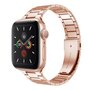 Stalen schakelband - Champagne goud - Geschikt voor Apple watch 38mm / 40mm / 41mm / 42mm