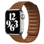 Leather Link serie bandje - Bruin - Geschikt voor Apple Watch 38mm / 40mm / 41mm / 42mm