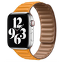 Leather Link serie bandje - Geel - Geschikt voor Apple Watch 44mm / 45mm&nbsp;/ 46mm / 49mm