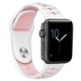 Sportbandje combi-kleuren - Wit + Roze - Geschikt voor Apple Watch 38mm / 40mm / 41mm / 42mm