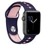 Sportbandje combi-kleuren - Paars + roze - Geschikt voor Apple Watch 44mm / 45mm&nbsp;/ 46mm / 49mm