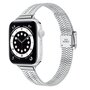 Stainless steel slim fit bandje - Zilver - Geschikt voor Apple Watch 44mm / 45mm&nbsp;/ 46mm / 49mm