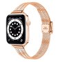 Stainless steel slim fit bandje - Champagne goud - Geschikt voor Apple Watch 44mm / 45mm&nbsp;/ 46mm / 49mm