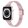 Stainless steel slim fit bandje - Ros&eacute; pink - Geschikt voor Apple Watch 44mm / 45mm&nbsp;/ 46mm / 49mm