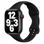 Sportbandje Slim Fit - Zwart - Geschikt voor Apple Watch 38mm / 40mm / 41mm / 42mm