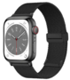 Milanese bandje met vouwbare magneetsluiting - Zwart - Geschikt voor Apple Watch 38mm / 40mm / 41mm / 42mm