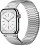 Magnetische stalen band - Zeer sterke magneet - Zilver - Geschikt voor Apple Watch 42mm / 44mm / 45mm / 49mm