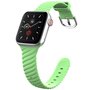 Siliconen &#039;Twist&#039; bandje - Groen - Geschikt voor Apple Watch 38mm / 40mm / 41mm / 42mm