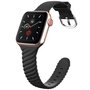 Siliconen &#039;Twist&#039; bandje - Zwart - Geschikt voor Apple Watch 44mm / 45mm&nbsp;/ 46mm / 49mm