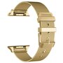 Milanese met gesp bandje - Goud - Geschikt voor Apple Watch 38mm / 40mm / 41mm / 42mm