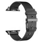 Milanese met gesp bandje - Zwart - Geschikt voor Apple Watch 38mm / 40mm / 41mm / 42mm