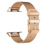 Milanese met gesp bandje - Champagne goud - Geschikt voor Apple Watch 38mm / 40mm / 41mm / 42mm