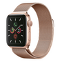 Milanese RVS bandje - Champagne goud - Geschikt voor Apple Watch 44mm / 45mm&nbsp;/ 46mm / 49mm