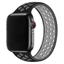 Solo Loop Sportbandje - Maat: S - Zwart + Grijs - Geschikt voor Apple Watch 38mm / 40mm / 41mm / 42mm