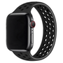 Solo Loop Sportbandje - Maat: L - Zwart - Geschikt voor Apple Watch 38mm / 40mm / 41mm / 42mm