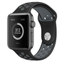 Sportbandje - Maat: S/M - Zwart + Grijs - Geschikt voor Apple Watch 38mm / 40mm / 41mm / 42mm