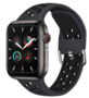 Siliconen sportband met gesp - Zwart - Geschikt voor Apple Watch 38mm / 40mm / 41mm / 42mm