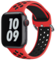 Siliconen sportband met gesp - Rood + Zwart - Geschikt voor Apple Watch 38mm / 40mm / 41mm / 42mm