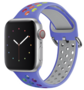 Siliconen sportband met gesp - Lichtpaars + Multicolor - Geschikt voor Apple Watch 44mm / 45mm&nbsp;/ 46mm / 49mm