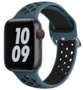 Siliconen sportband met gesp - Blauwgrijs + Zwart - Geschikt voor Apple Watch 44mm / 45mm&nbsp;/ 46mm / 49mm