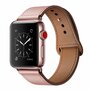 Leren bandje - Roze - Geschikt voor Apple Watch 44mm / 45mm&nbsp;/ 46mm / 49mm