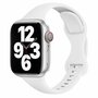 Sportbandje Slim Fit - Wit - Geschikt voor Apple Watch 38mm / 40mm / 41mm / 42mm