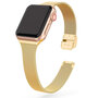 Milanese slim fit bandje - Goud - Geschikt voor Apple Watch 38mm / 40mm / 41mm / 42mm