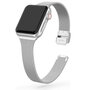 Milanese slim fit bandje - Zilver - Geschikt voor Apple Watch 38mm / 40mm / 41mm / 42mm